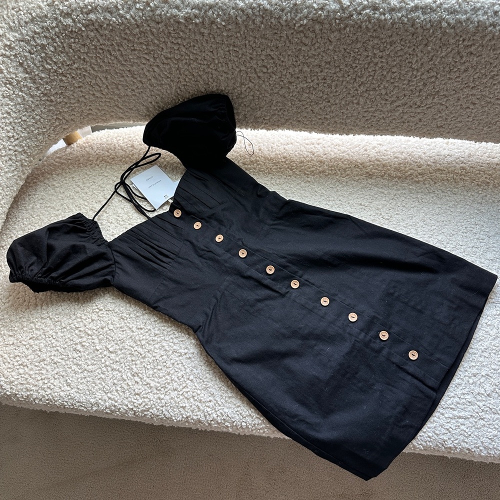 Significant Other Sadie Button-Front Mini Dress